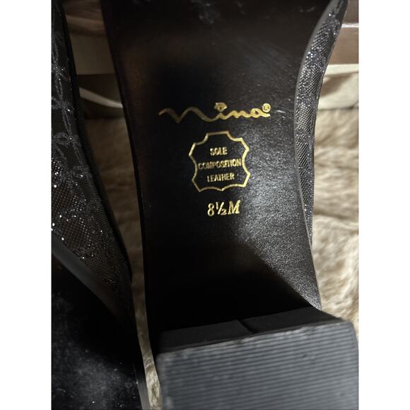 Nina Samson Trell Mesh Black Women's Low Heel Shoe Size US 8.5‎ M Original Box - Picture 9 of 11